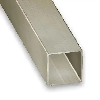 Tubo cuadrado acero inoxidable 100 x 2,5 x 2,5 cm