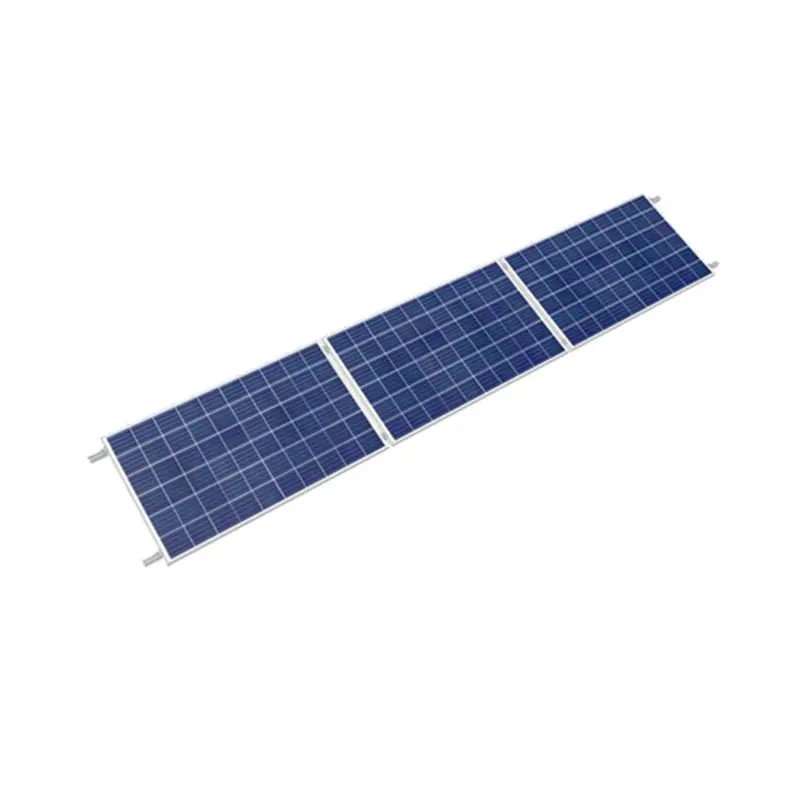 4 estructuras panel solar coplanar horizontal 30/35mm Swe