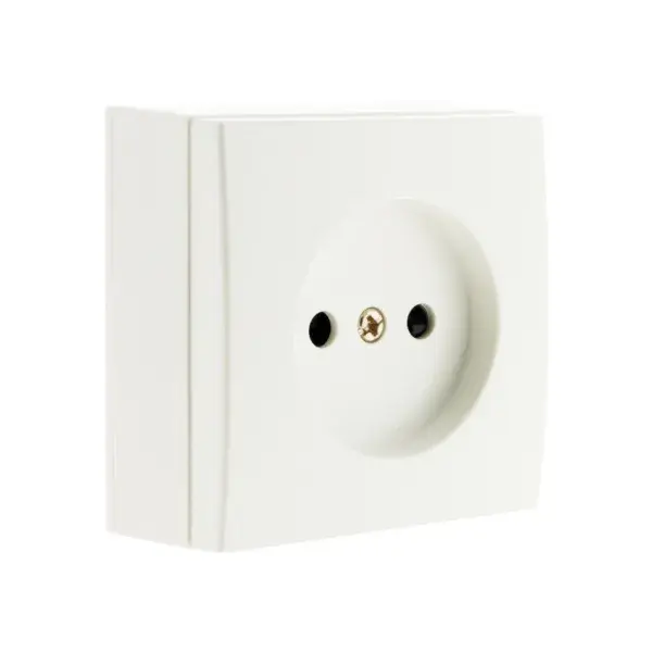 Base de enchufe de superficie blanco