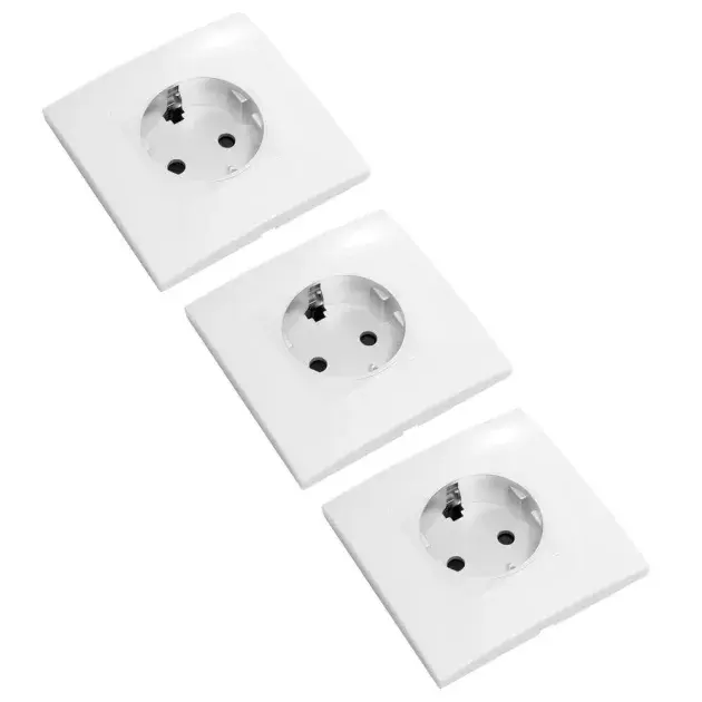 Pack 3 bases de enchufe con tomatierra kalia