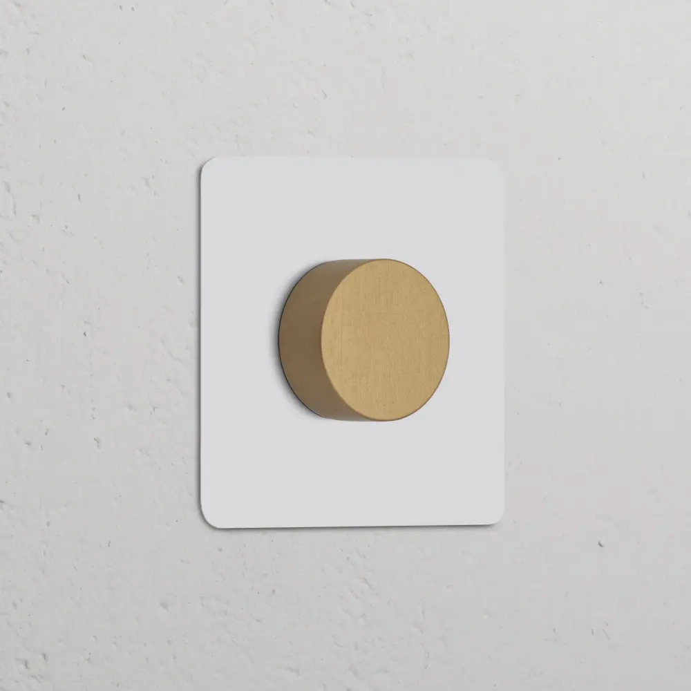 Interruptor Táctil Kew Regulador de luz (marco individual) - Latón antiguo y pintable