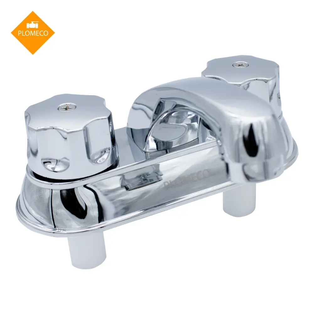 Mezcladora Para Lavabo 4" Cuerpo de Acetal Plomeco (M402) Fácil Reemplazo