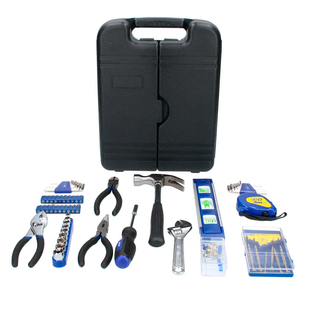 Juego combinado de herramienta 99 piezas, con estuche plástico Foy | 10 Piezas |