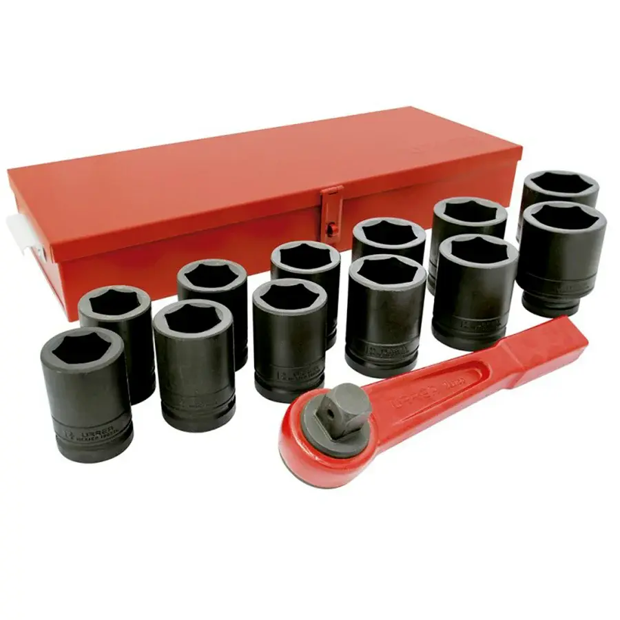 Juego de 12 Dados de Impacto con Maneral de Impacto Urrea 10000LH con Estuche de Almacenamiento