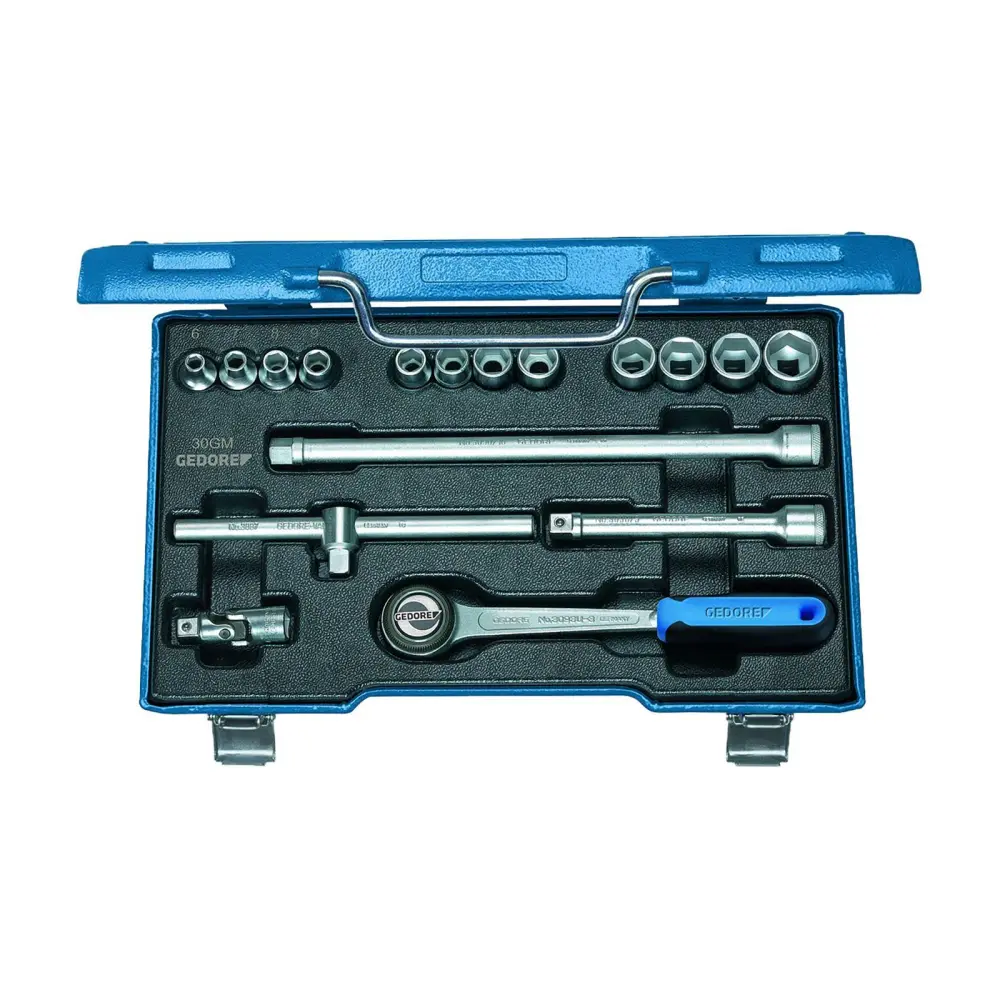 Gedore 30 gmu-10 - juego de vasos hexagonales 3/8 (6235710)