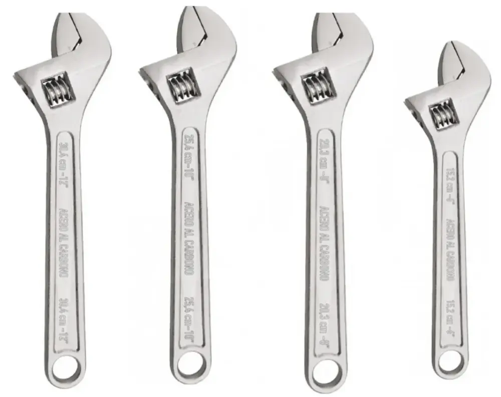 Juego de Juego De Llave Francesa Ajustable 4 Piezas 6/8/10/12 High Power Per4