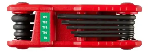 Juego de 8 Llaves Torx Plegables T9-T40 Milwaukee 4822-2184 Resistente la Corrosión