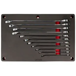 Precisión Juego de llaves combinadas pulido espejo extra largas enpulgadas 11 piezas, CH251P-C Urrea