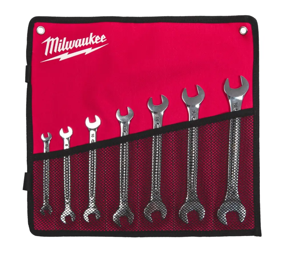 Profesional de Alta Resistencia Juego de llaves de doble boca 7pcs Milwaukee