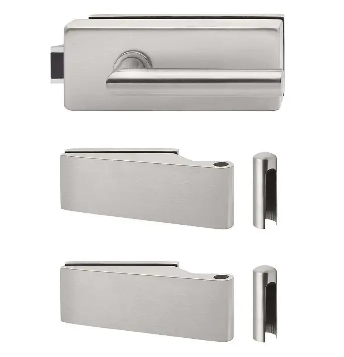 Profesional de Alta Seguridad Juego De Cerraduras Para Puertas De Vidrio Con Bisagras JCPC-1849