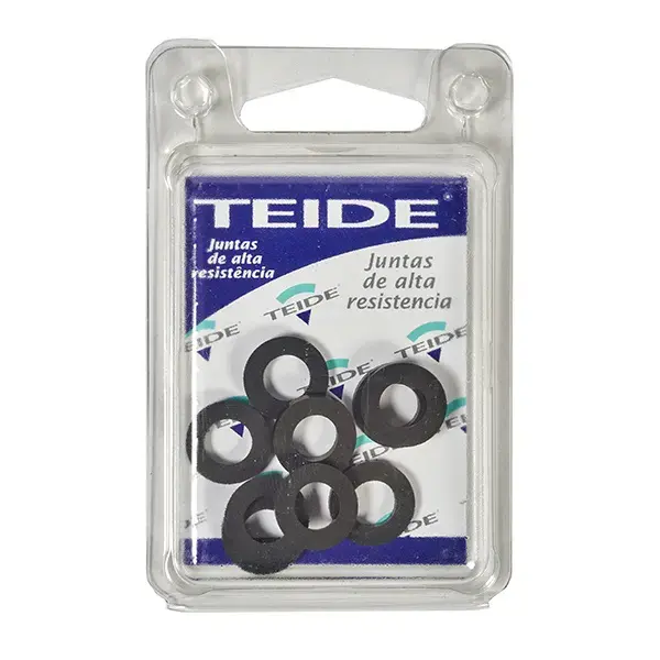 Junta goma plana 3/8 ancha 10 uds