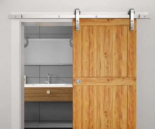 Muelle de Cuerda Kit De Herrajes De Acero Inoxidable Para Puerta De Granero Corrediza De Madera SHSS-1626