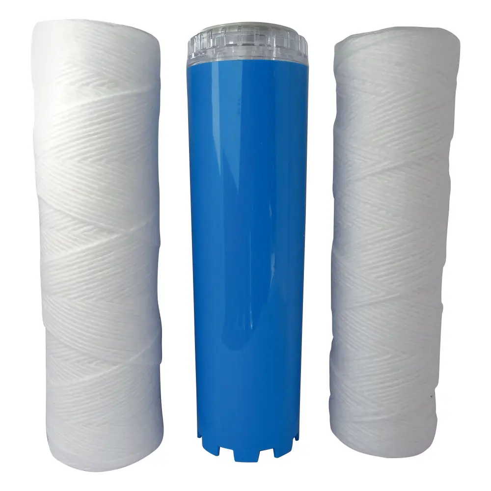 Kit de 3 cartuchos: 2 filtrantes bobinados y 1 anticalcario-anticorrosión con Sistema Silencioso