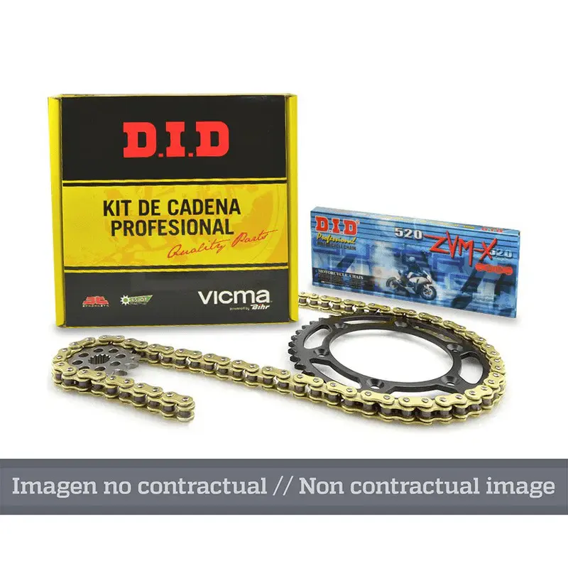 Kit cadena DID 520ZVMX (15-42-104) Aplicar con porta corona A750B