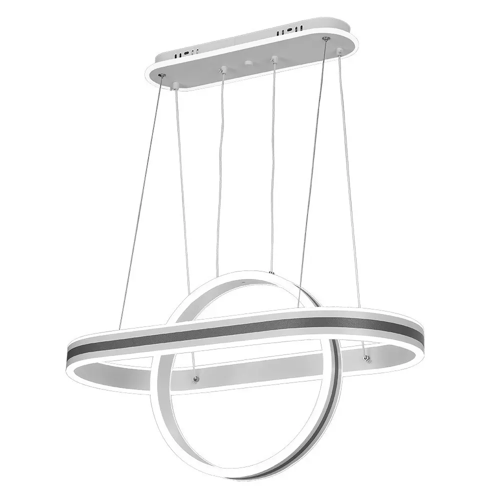 Luz Decorativa Lampara de techo alpes gris cct regulable 65cm