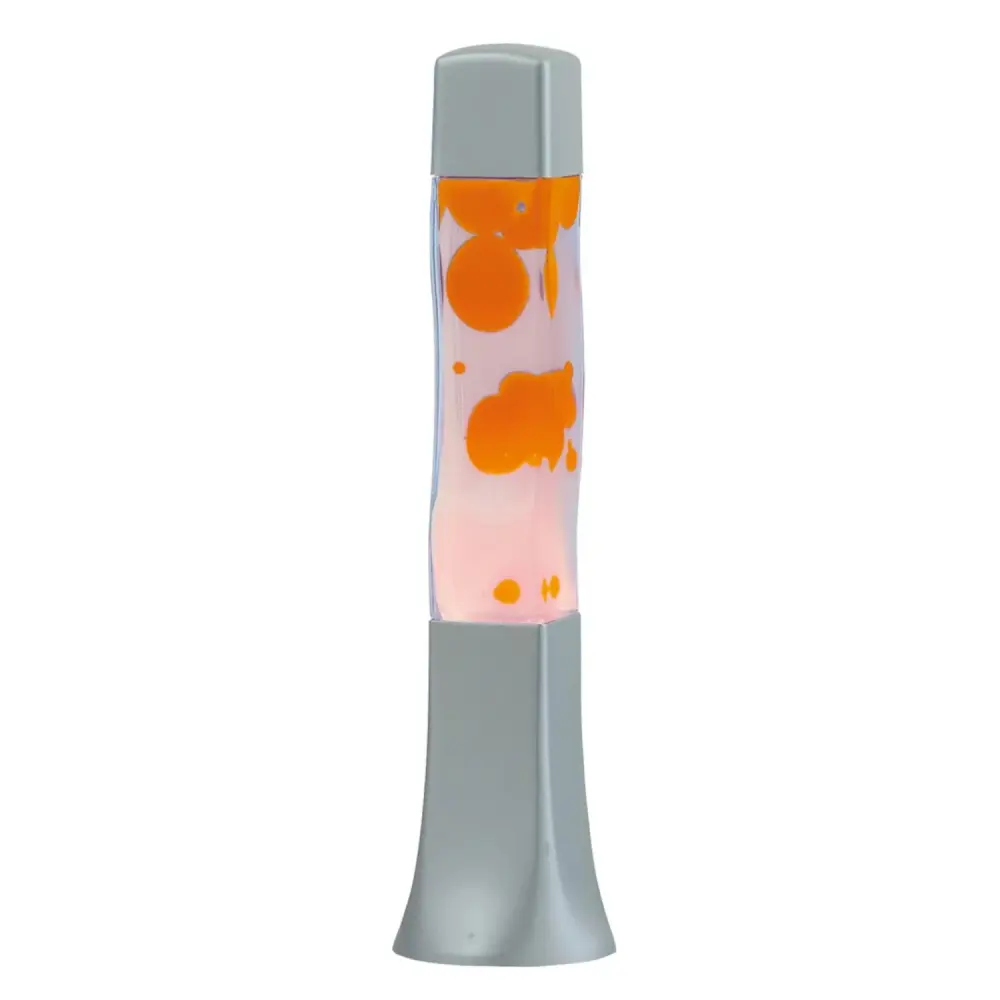 Lámpara de lava Marshal E14 25W naranja - transparente - lampa dekoracyjna con Baterí Recargable