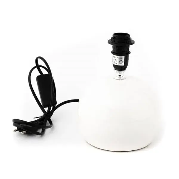 Lámpara de mesa Melton blanca con Garantí del Fabricante