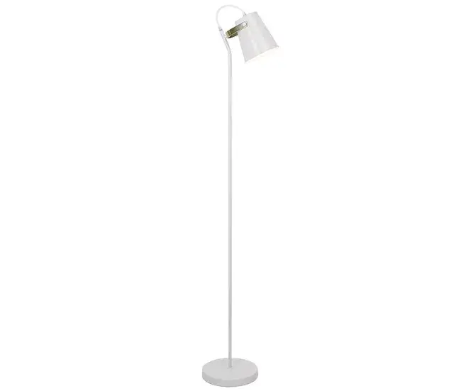 lampara de pie acero color blanco serie lupen 22cm