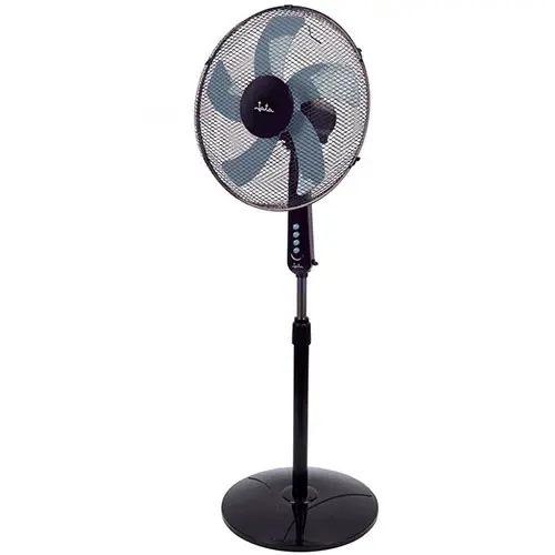 Ventilador de pie 40cm 50W Jata JVVP3135 3 Velocidades Negro en Blanco Mate