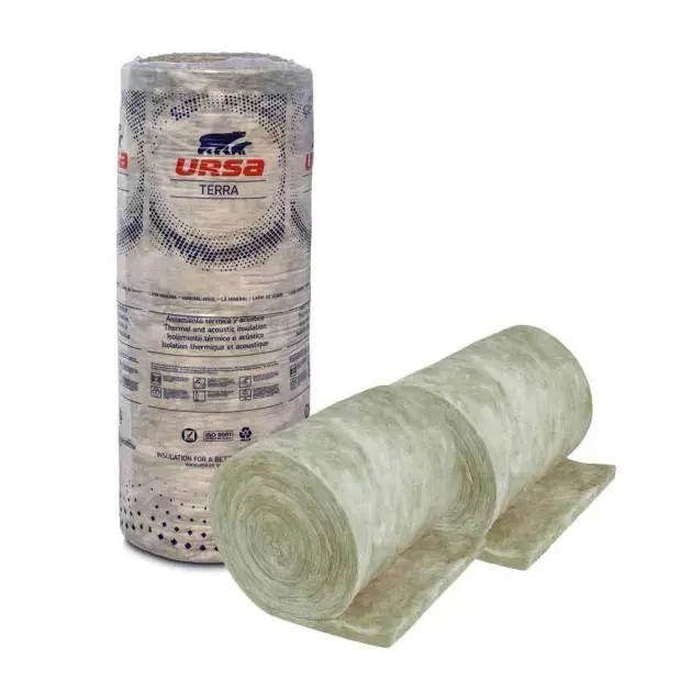 Rollo de lana mineral terra 135 x 60 x 5 cm - 16,5 kg ursa