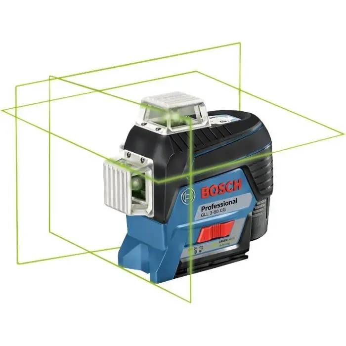 Profesional de Alta Precisión Láser línea verde 12v gll 3-80 cg + baterí gba 2ah + cargador gal 1230 cv
