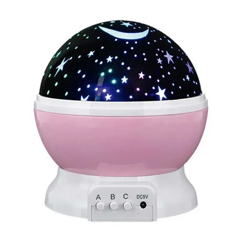 Lámpara/proyector We Houseware 9 modos rotación 360º rosa/blanco Ø12,4x14 cm con 3 ños de Garantí