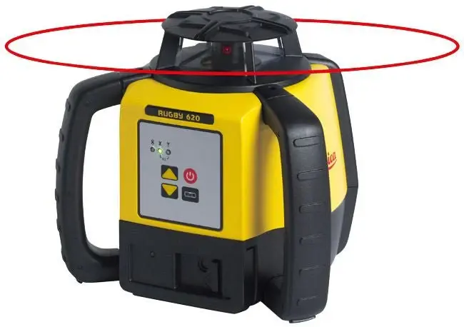 Láser de Interior Leica Geosystems 6005984 - Rugby 620 Rotating Laser Level (Range 800 m; Accuracy ± 1.5 mm)