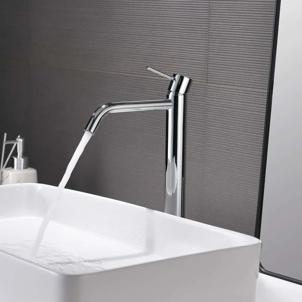 Grifo monomando lavabo grande sky bath cromo inox s304 serie promise