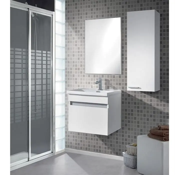 Lavabo en cerámica blanca koncept 50x40 - contemporáneo y de diseño