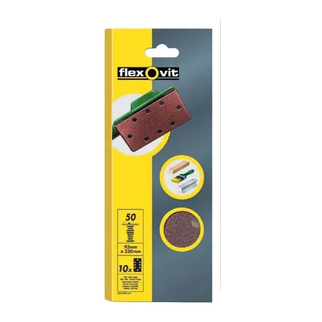 10 LIJAS GR 50 FLEXOVIT