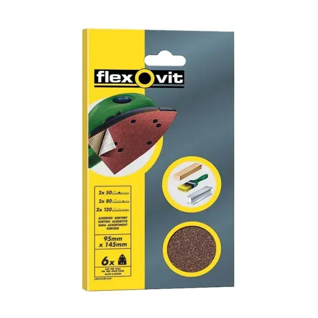 6 LIJAS MOUSE GR 50 FLEXOVIT