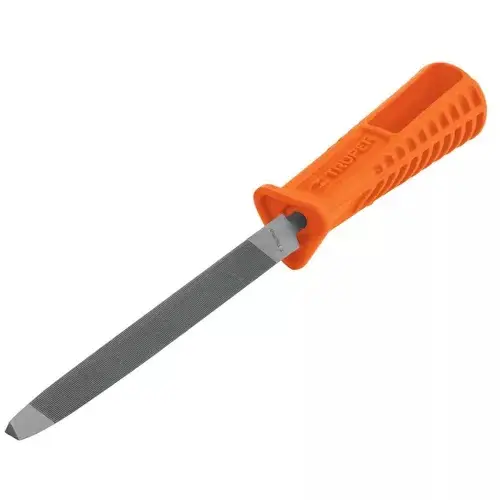 Lima Triángular 8" Para Machete, 36 dpp, Con Mango, Truper 10922