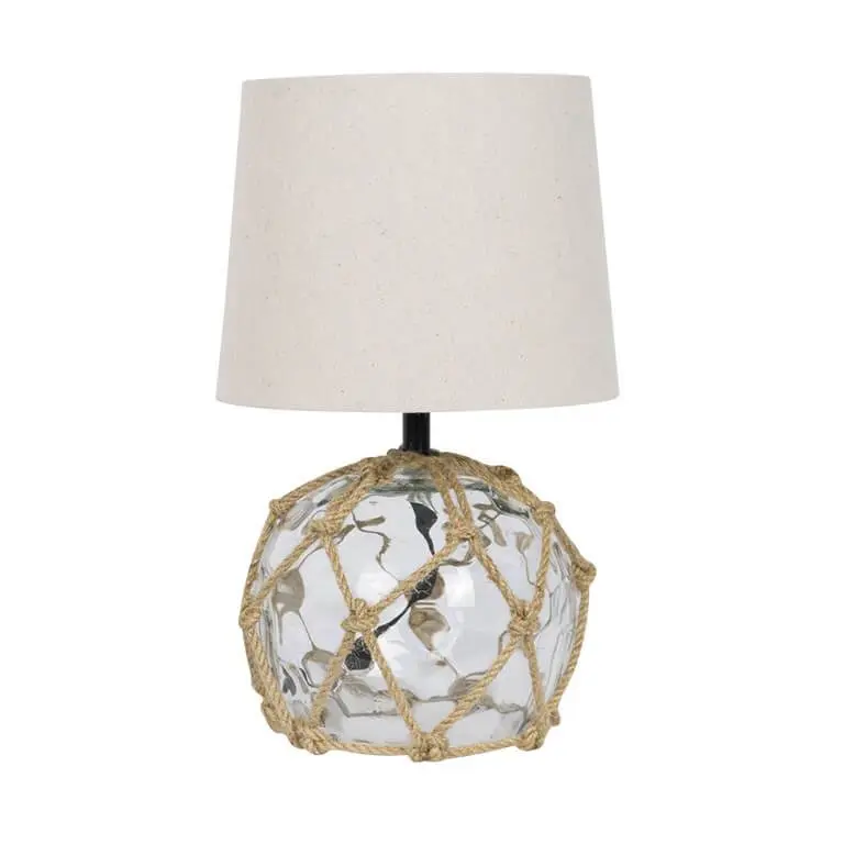 LÁMPARA BOYA TRANSPARENTE 15CM con Carga Solar