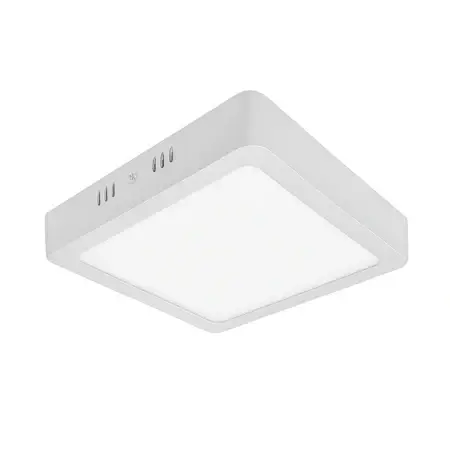 Plafón aluminio blanco 15,5x15,5cm LED 12W - BEPL0006