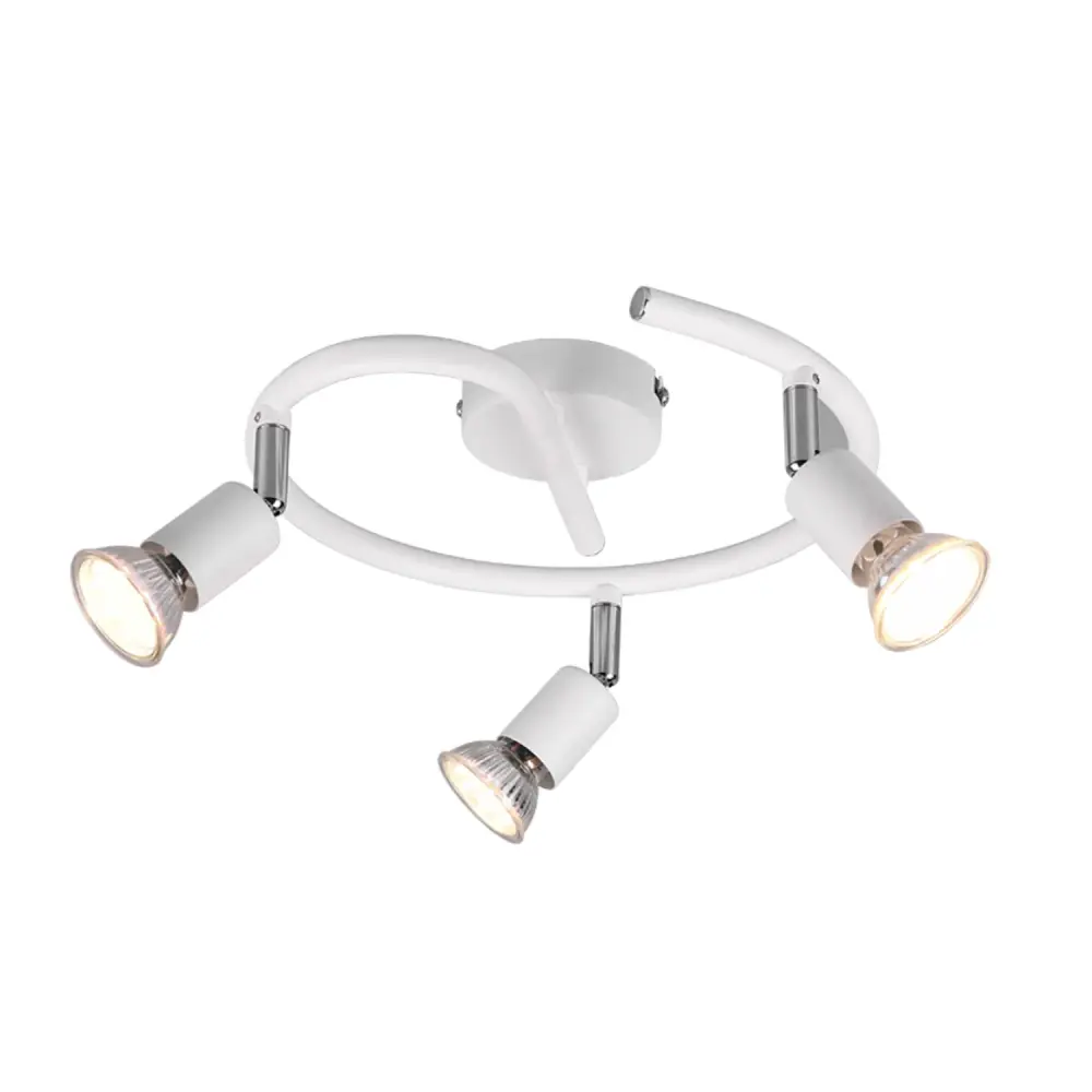 Plafoniera Paris 3 luci - Bianco opaco