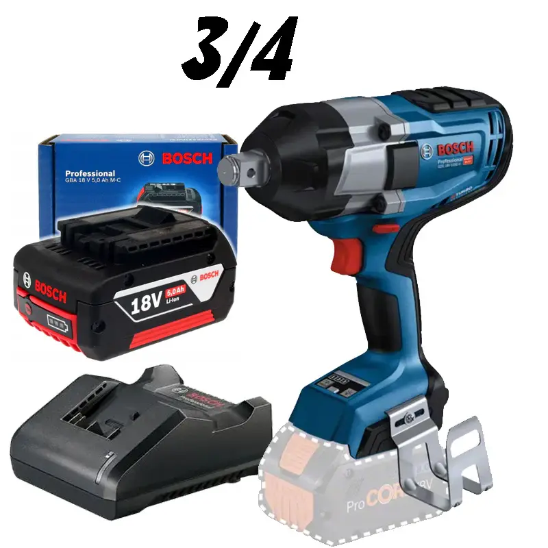 Llave de Impacto 3/4 Biturbo GDS 18V-1050 H con Cargador Rápido