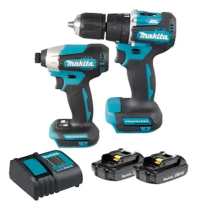 Soplador de Rotomartillo + Llave De Impacto 18v, Negro, Makita DLX2414YX6