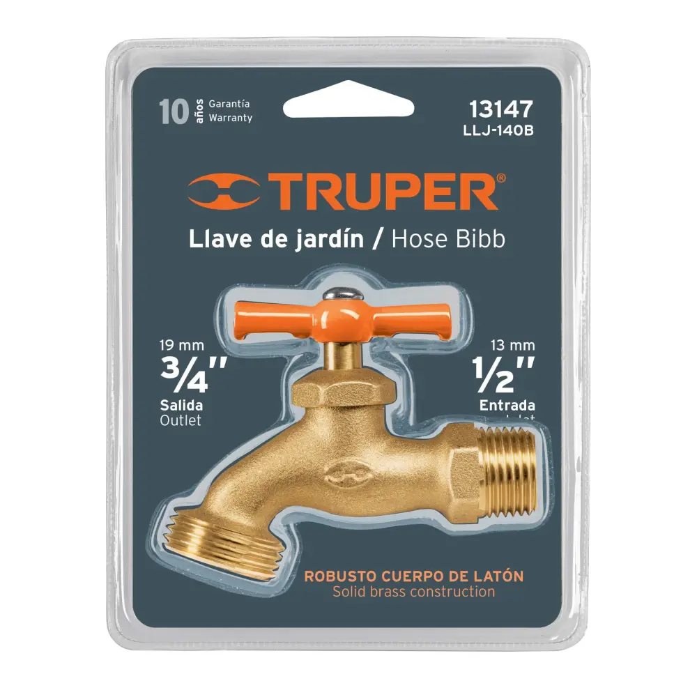Fresadora de LLAVE DE JARDIN DE 1/2' DE FUNDIDA