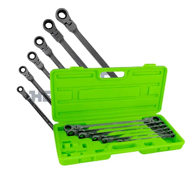 Lijadora Orbital SET DE 6 LLAVES ARTICULADAS CON TRINQUETE