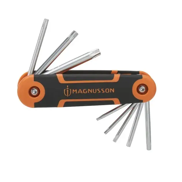 Uso juegos 8 llaves torx plegables magnusson