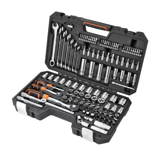 Uso juegos de llaves y vasos 128 piezas magnusson