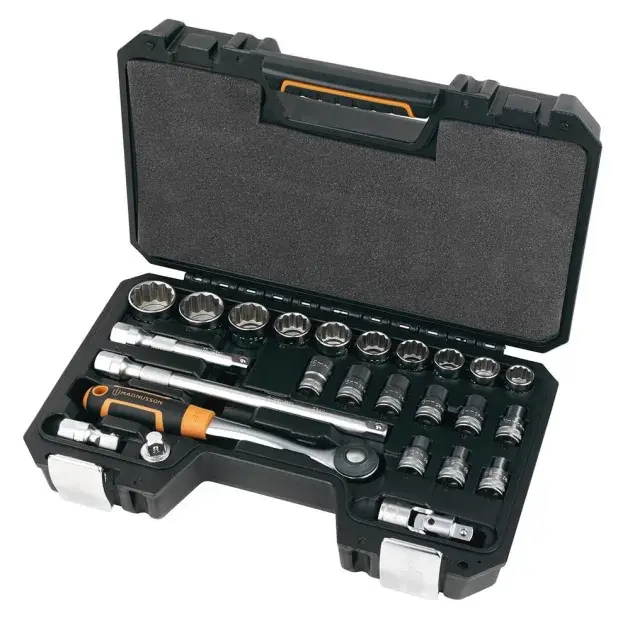 Uso juegos de llaves y vasos 1/2 25 piezas magnusson