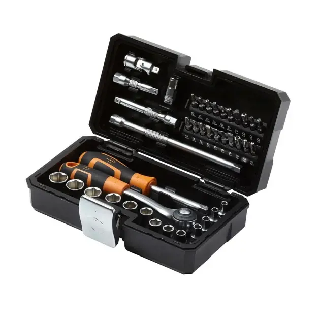 Uso juegos de llaves y vasos 1/4 40 piezas magnusson