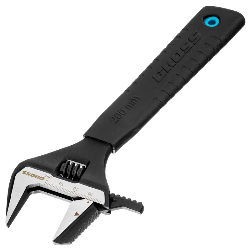 Gross - llave inglesa ajustable - 200 mm - mango de dos componentes