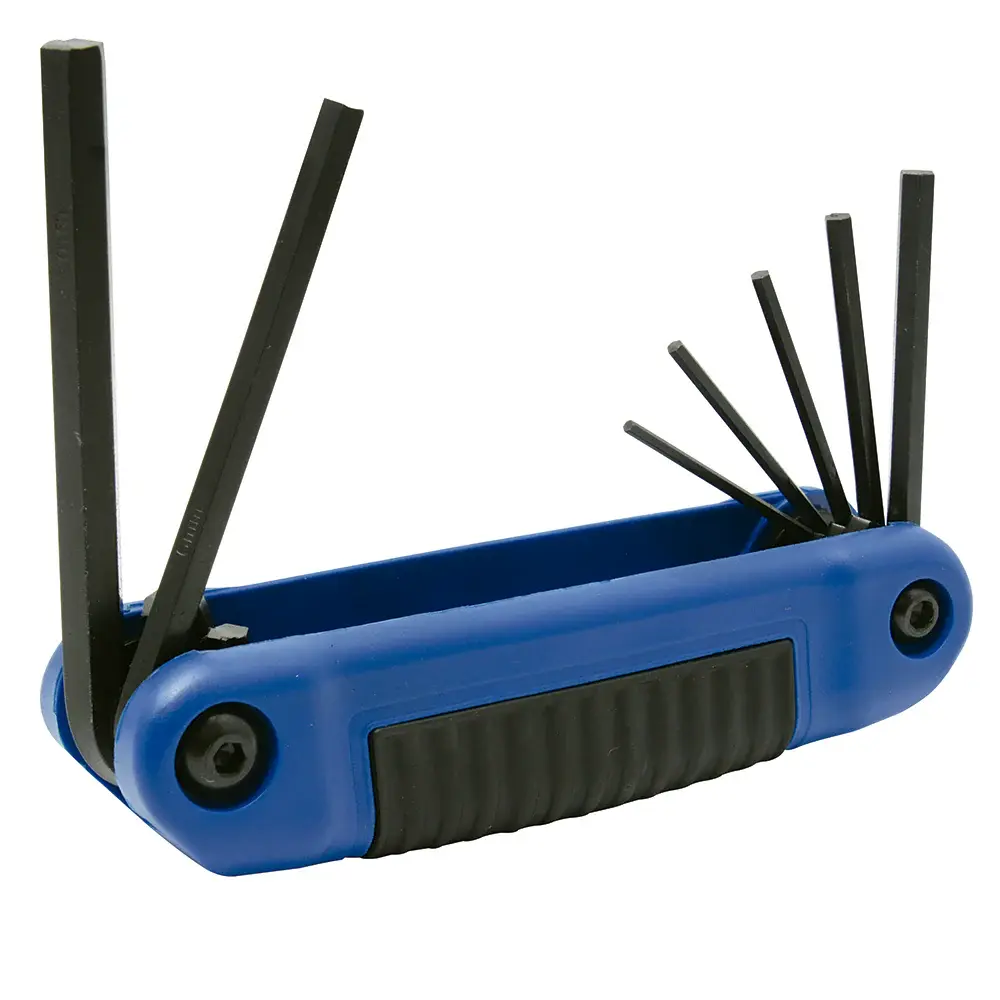 Juego de 7 Llaves Allen Tipo Navaja 2 mm - 8 mm Urrea 4977BM