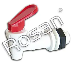 Llave blanca con palanca roja cuerda 3/4 #6903.