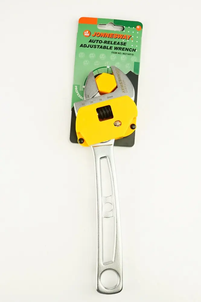 LLAVE FRANCESA CROMADA CABEZA AJUSTABLE EN 10 PLG -