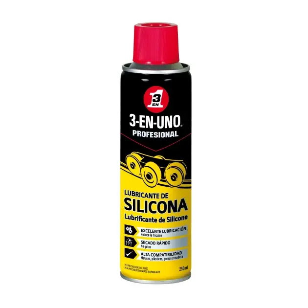 Lubricante 3-en-uno de silicona 250 ml