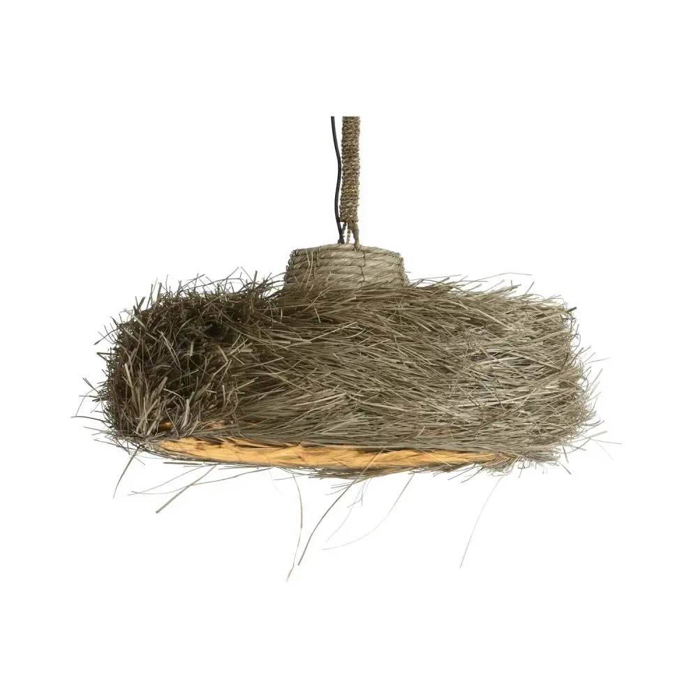 LAMPARA TECHO FIBRAS NATURALES 70X70X33