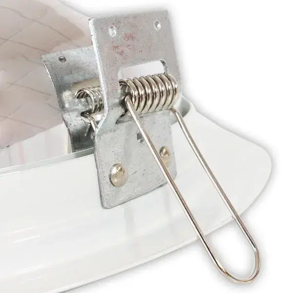 Foco Downlight Clar E-27 50W redondo blanco/cristal moteado